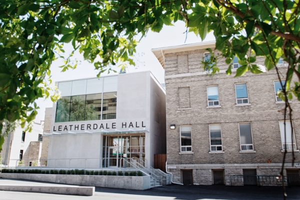 Outdoor view of Leatherdale Hall
