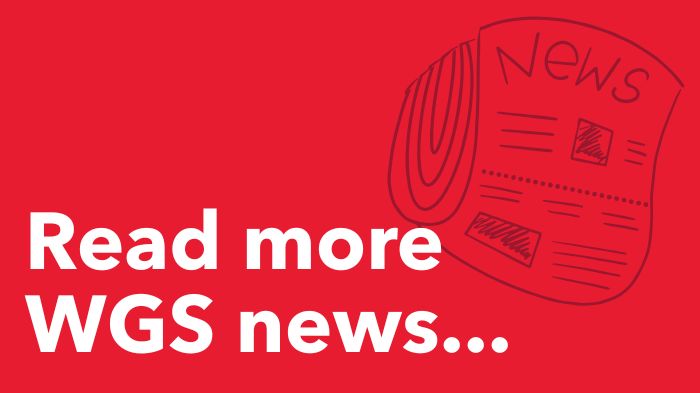 Read more WGS news with image of newspaper