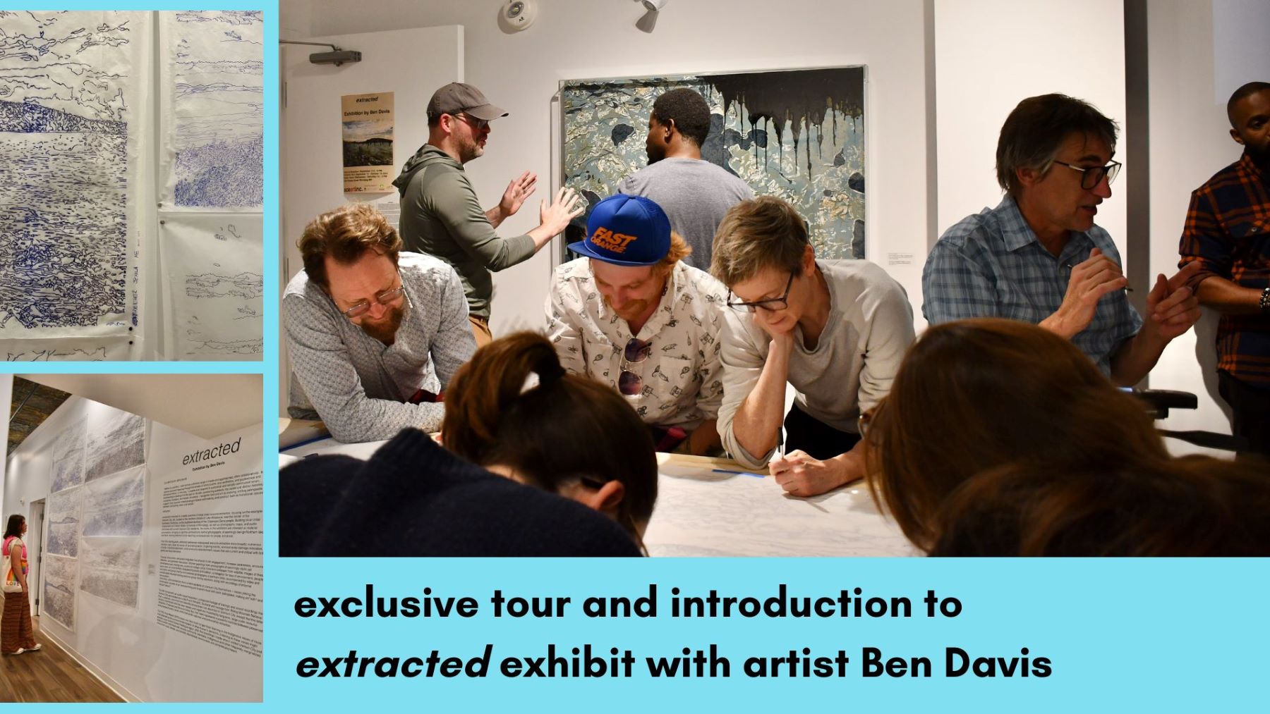 Images of participants in extracted tour and exhibit