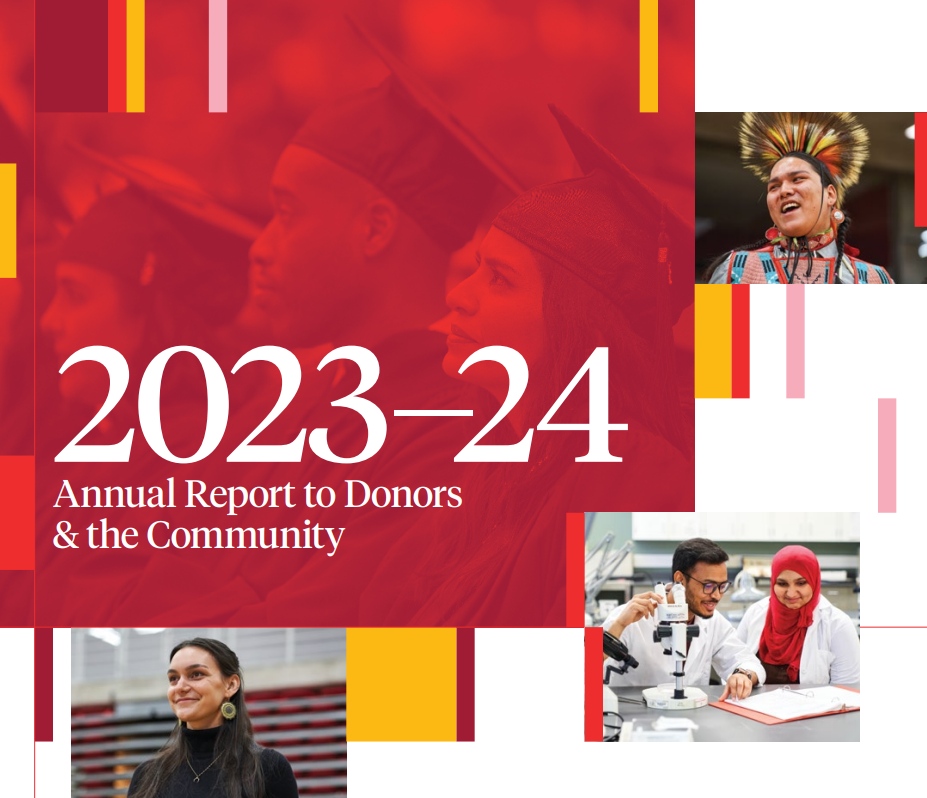 Annual Report to Donors and the Community cover letter