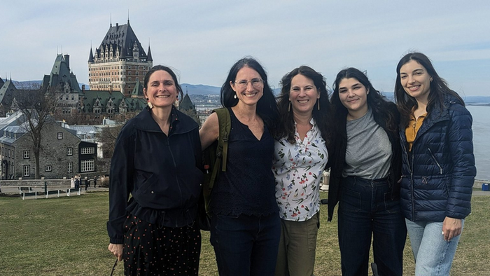 Members of the research team on the Plains of Abraham in May 2024.