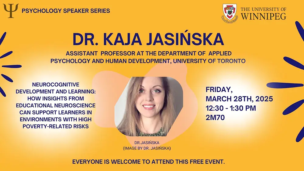 Poster Image Headshot of Dr. Kaja Jasińska