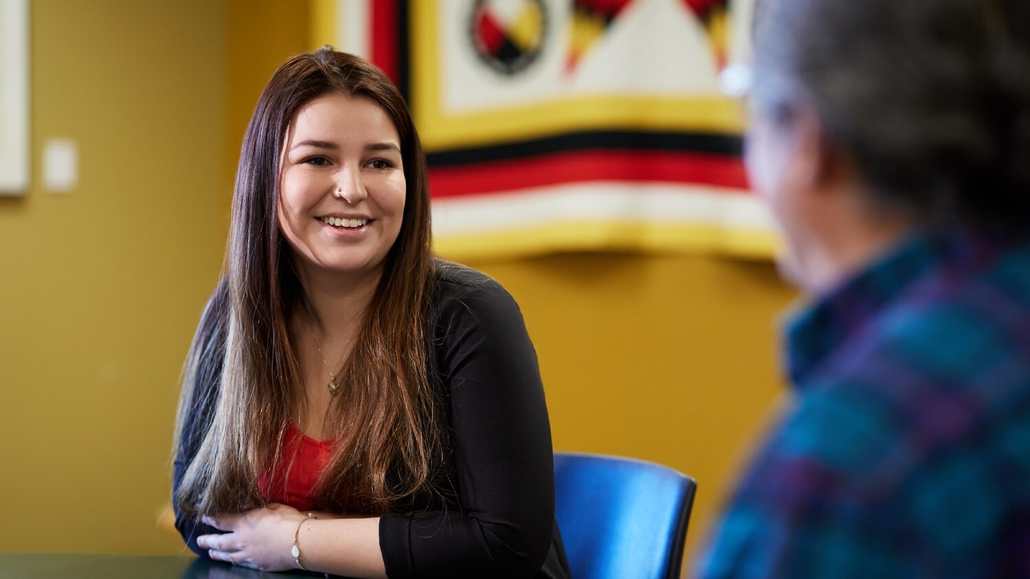 Student in the Aboriginal Services Student Centre