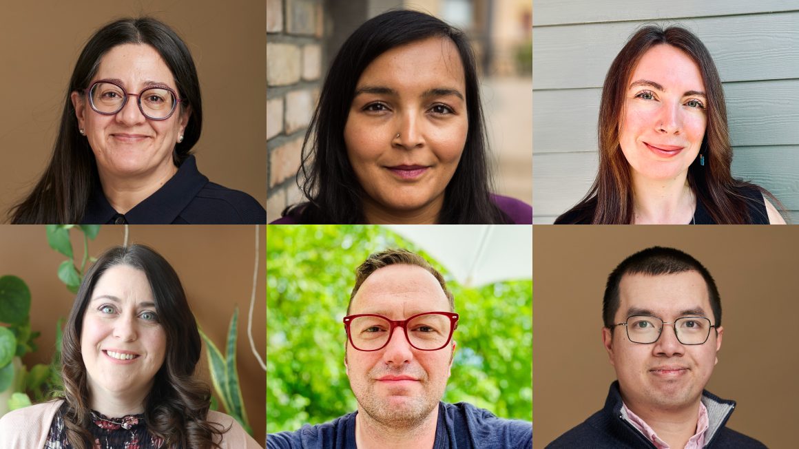 Top row (L to R): Mary Jane McCallum, Sharanpal Ruprai, Celiese Lypka. Bottom row (L to R): Amy Desroches, Peter Miller, Lam An.